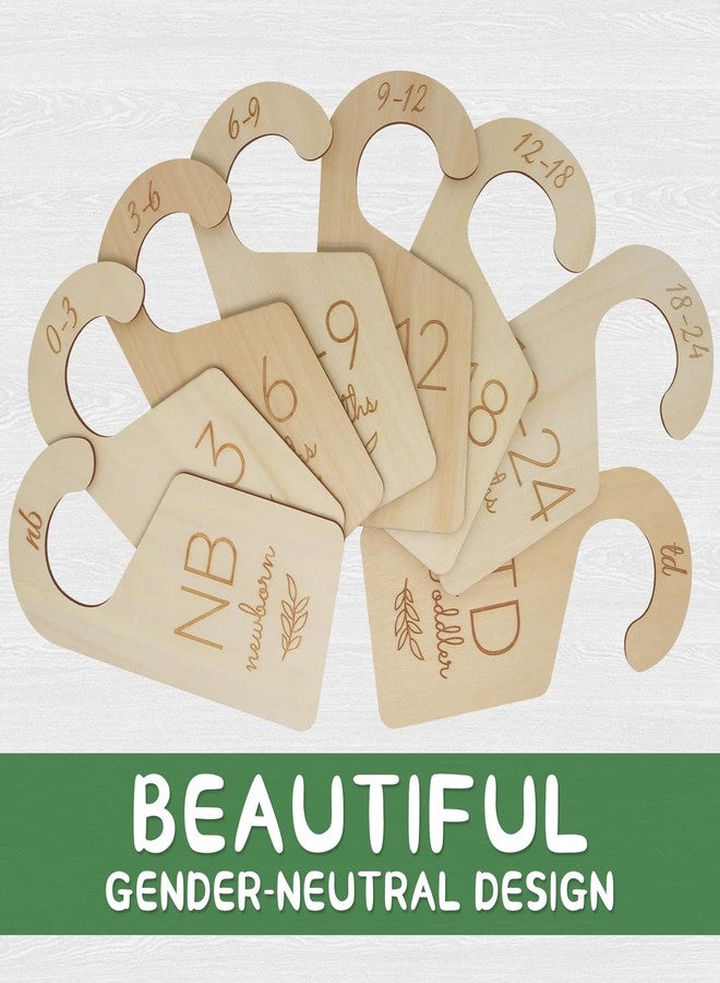 ITDYB Baby Closet Dividers for Clothes Organizer - Wooden Baby Clothes Size Dividers from Newborn to Toddler, Double-Sided Gender Neutral Baby Clothes Dividers - Image 5