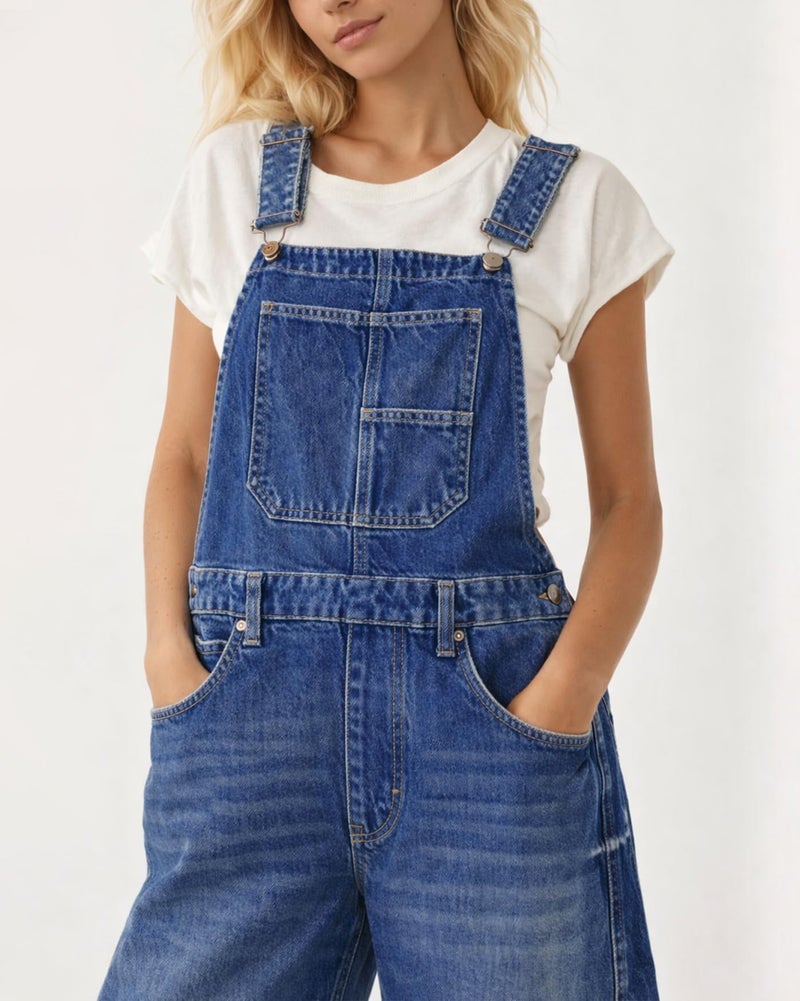 Kedera Barrel Overalls Denim Jumpsuits for Women Spring Trendy 2025 Casual Loose Baggy Jeans Pants Sleeveless Bib Jumpers - Image 4