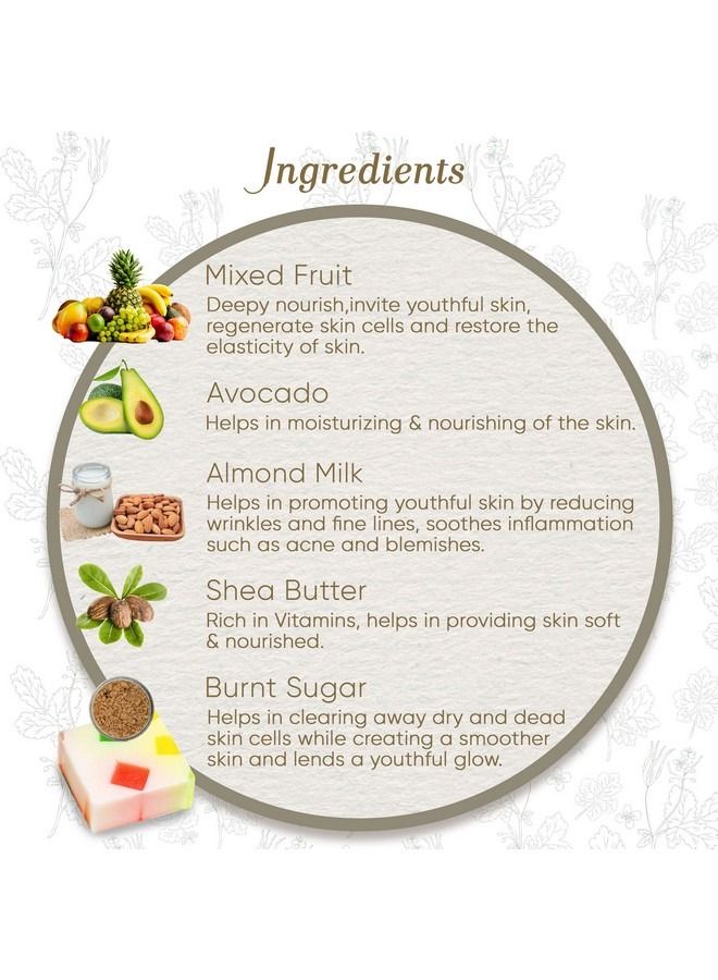 KHADI ESSENTIALS Vitamin C Rich Fruity Soap with Avocado Almond Milk Cocoa Kokum Butter For Health  - Image 3
