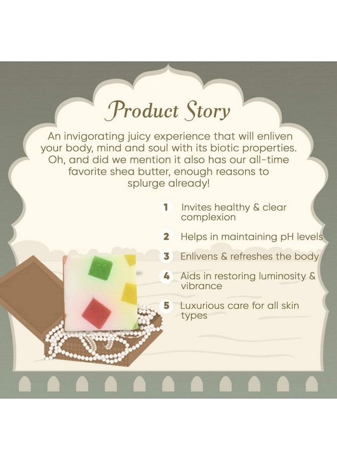KHADI ESSENTIALS Vitamin C Rich Fruity Soap with Avocado Almond Milk Cocoa Kokum Butter For Health  - Image 2