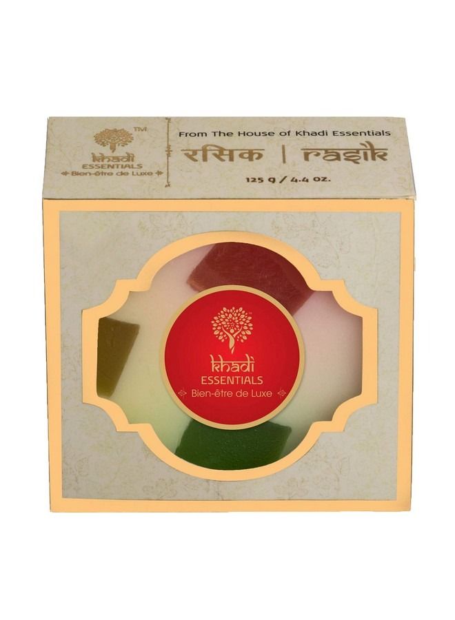 KHADI ESSENTIALS Vitamin C Rich Fruity Soap with Avocado Almond Milk Cocoa Kokum Butter For Health  - Image 1