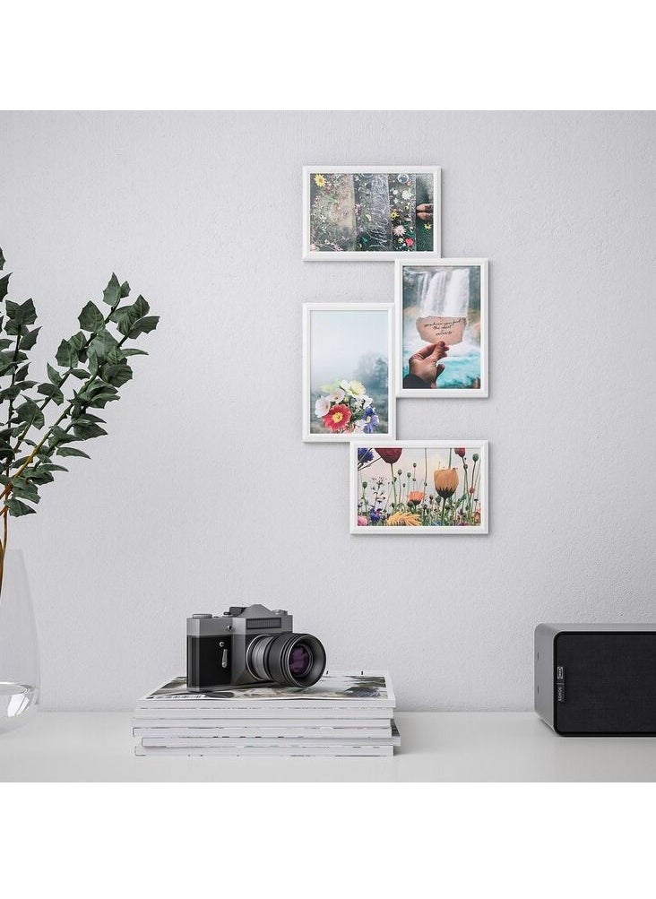 Generic - Collage Frame for 4 Photos White 21x41 Cm - Image 1