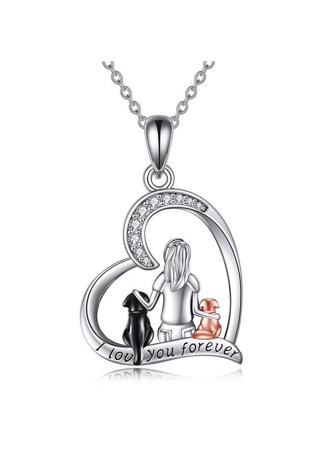 YFN Dog Pendant Necklace For Women 925 Sterling Silver Pet Animal Memorial Jewelry Gifts For Dog Lovers - Image 1