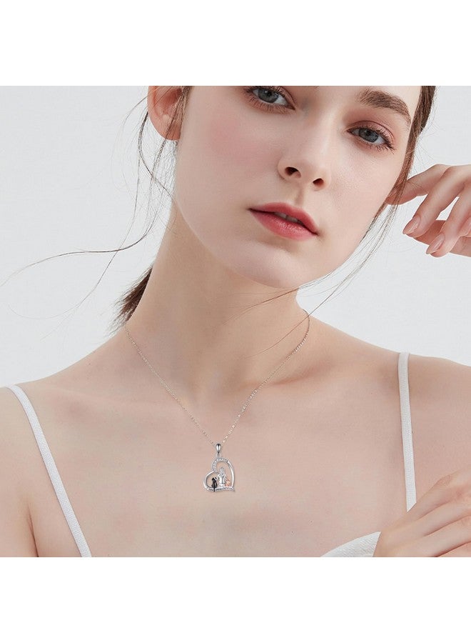 YFN Dog Pendant Necklace For Women 925 Sterling Silver Pet Animal Memorial Jewelry Gifts For Dog Lovers - Image 2
