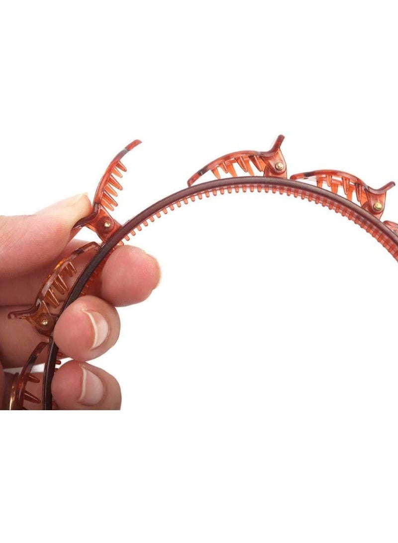 Loquat Hairpin Headband,Headband With Clips,for Women Girls Fashion Hair Accessories - Image 5