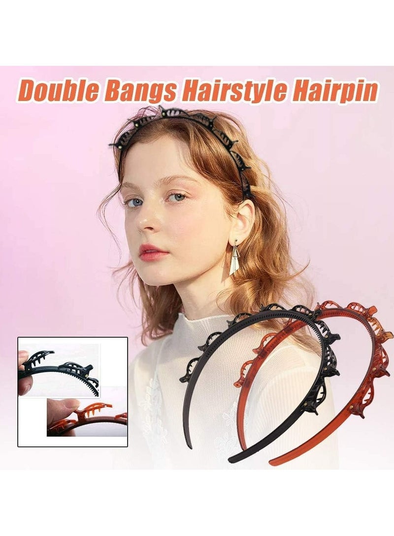 Loquat Hairpin Headband,Headband With Clips,for Women Girls Fashion Hair Accessories - Image 3