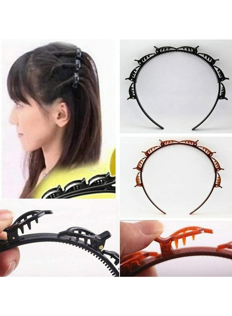 Loquat Hairpin Headband,Headband With Clips,for Women Girls Fashion Hair Accessories - Image 4