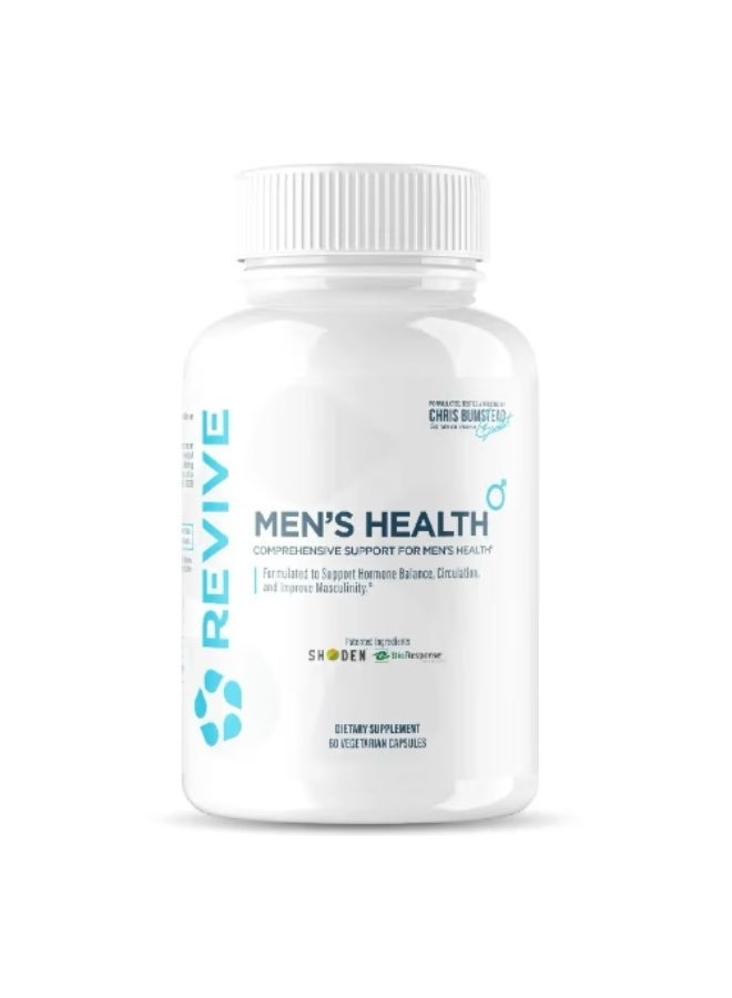 Revive Men’s Health - Hormonal Balance, Male Vitality & Overall Men’s Wellness Support - 60 Capsules - Image 1