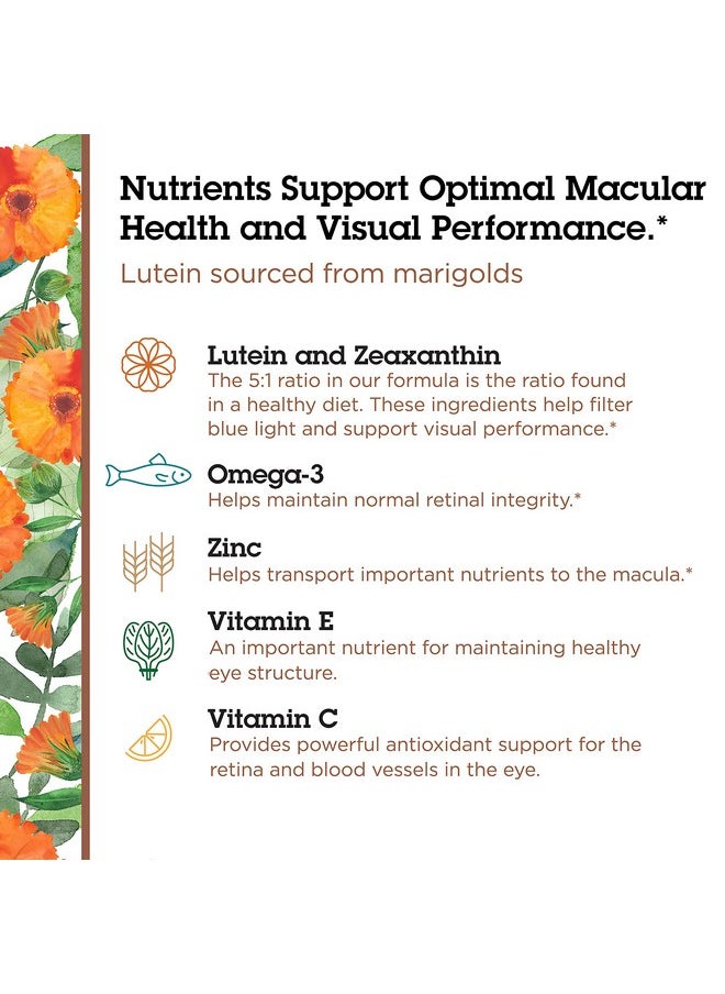 Quantum Health Macula 30+ Eye Health Supplement;Promotes Macular And Retinal Health As You Age;Formulated With Lutein Zeaxanthin Omega3 And Vitamins C & E;60 Softgels 30 Day Supply  - Image 5