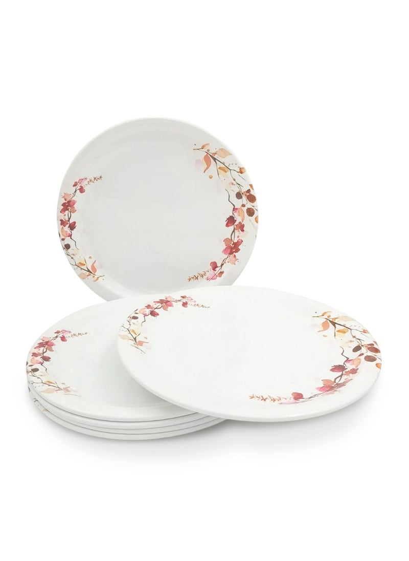 Superware Superware | Pure Melamine | Dinner Plate Set – Fleurish 11” (6 nos.) | Stain Free, Glazed Finish  - Image 4
