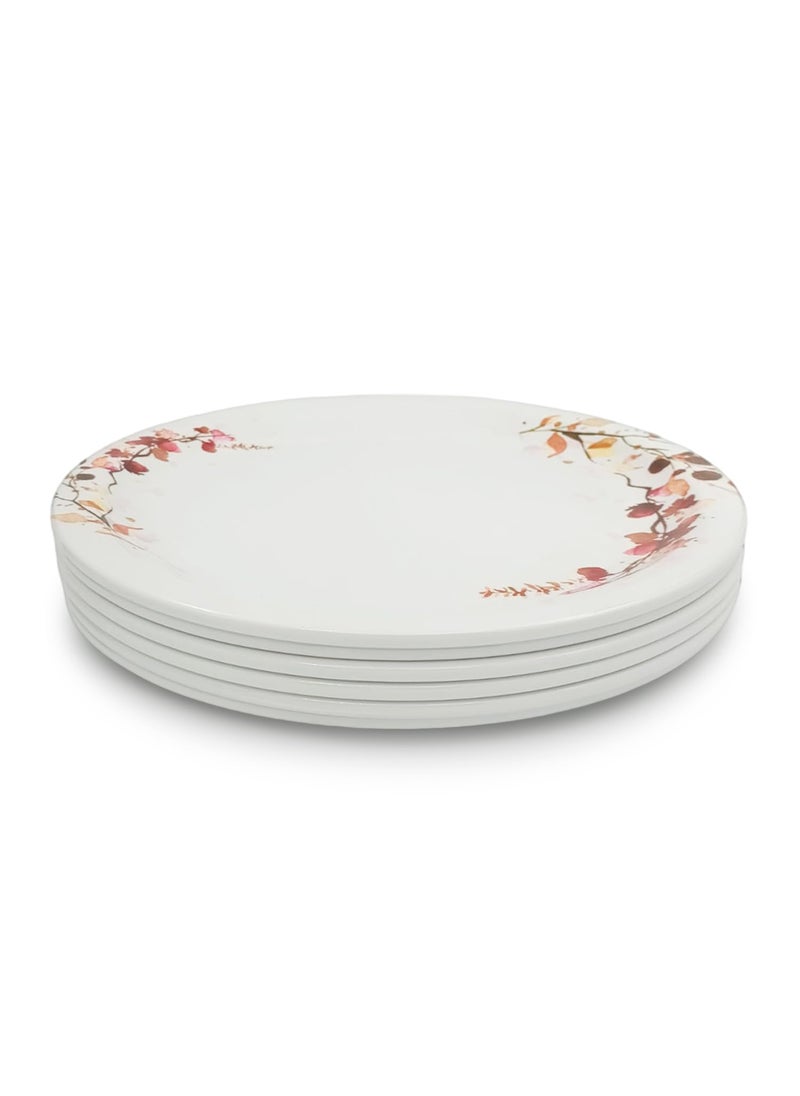 Superware Superware | Pure Melamine | Dinner Plate Set – Fleurish 11” (6 nos.) | Stain Free, Glazed Finish  - Image 5