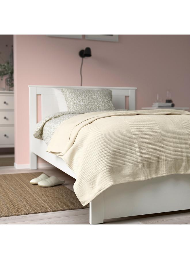 erorex Bedspread, natural/unbleached cotton, 150x250 cm - Image 3