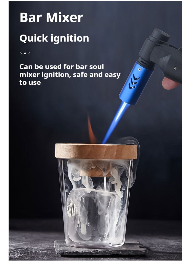 JiFENG Torch Butane Lighter Windproof Butane Refillable Gas Torch Lighter for Candle,Fireplaces, Camping,Kitchen(Blue,Butane Not Included)  - Image 5