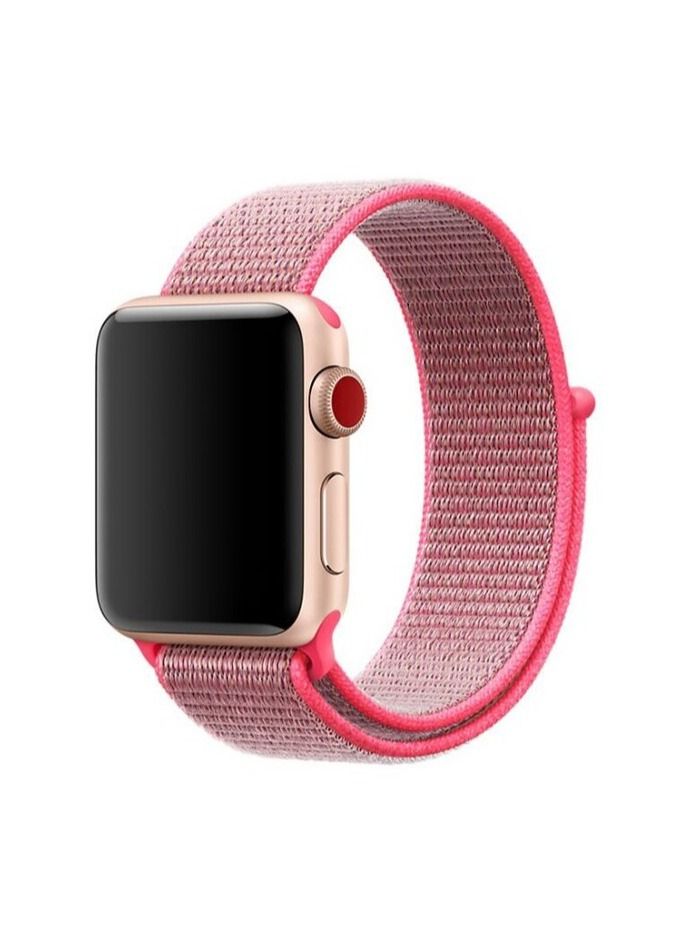 حزام رياضي من النايلون لساعات آبل 41 مم 40 مم 38 مم، حزام بديل ناعم لسلسلة iWatch 7/6/ SE/ 5/4/3/2/52 - Image 1