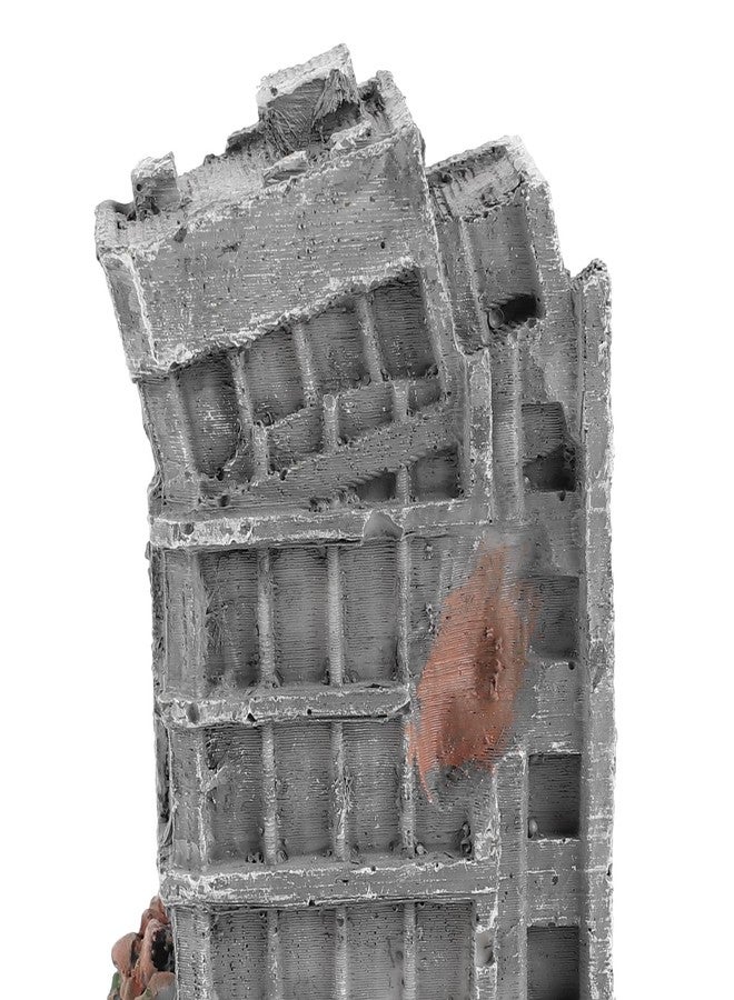 SHOWERORO 3pcs Aquarium Ruins Decorations - Fish Tank Resin Castle Hideouts for Fish Shrimp - Antique Model City Buildings for Underwater Landscaping Decors - Image 3