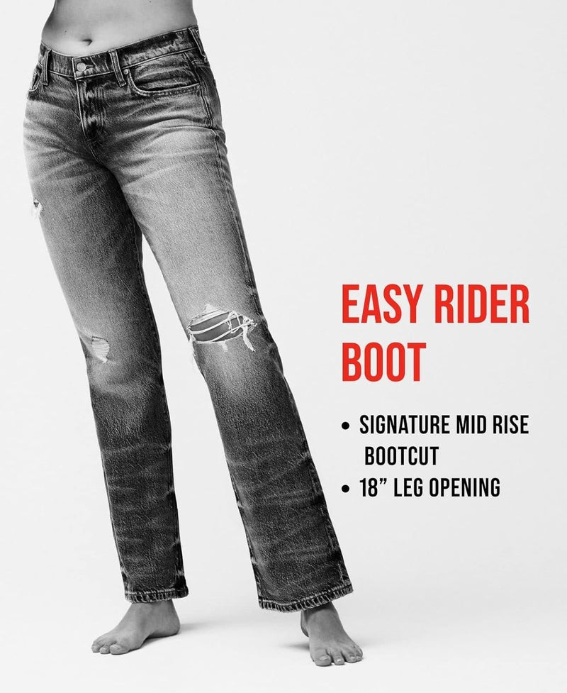 Lucky Brand Women's Mid Rise Easy Rider Bootcut Jean, Tanzanite, 31W x 32L - Image 5