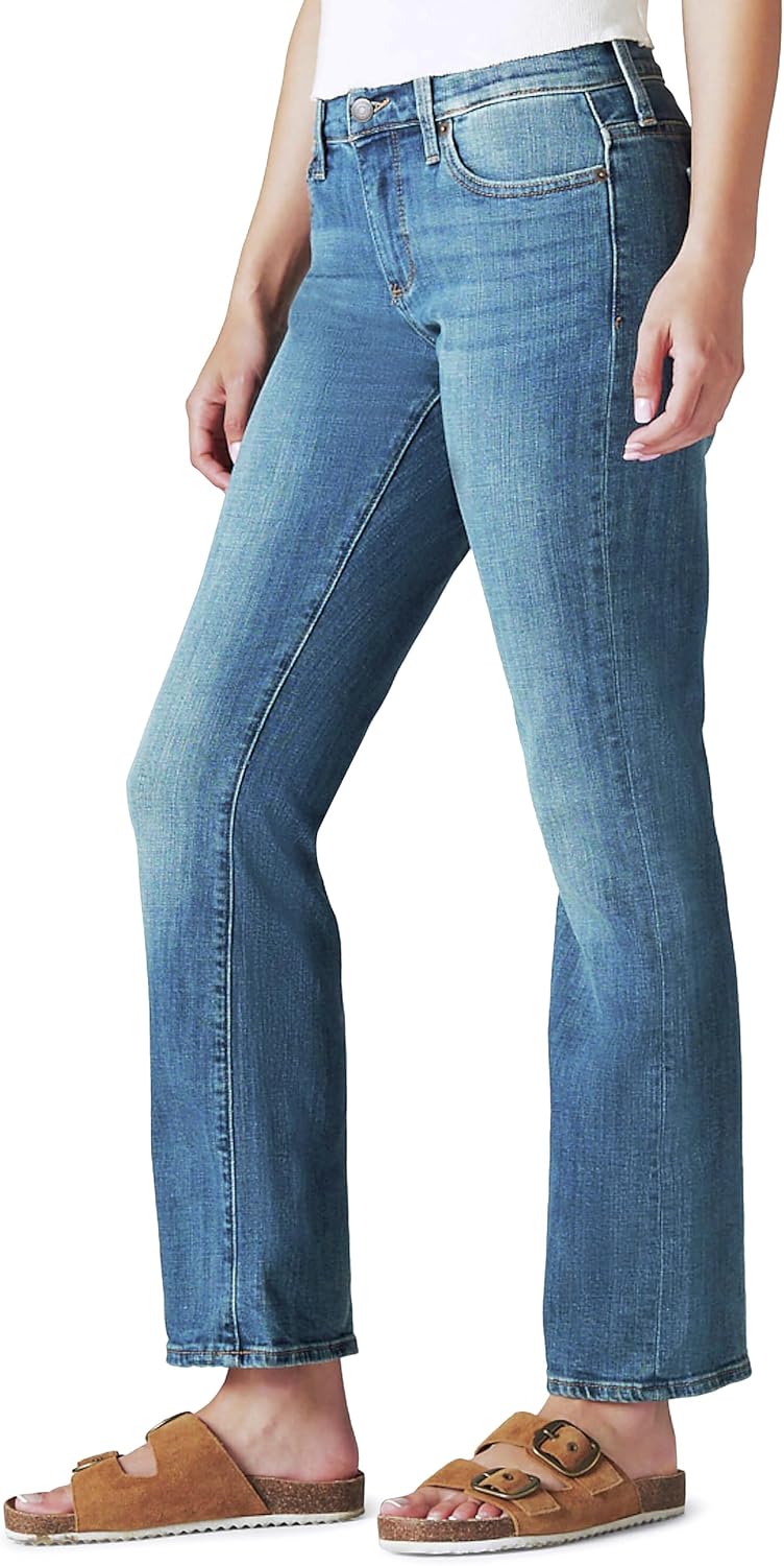 Lucky Brand Women's Mid Rise Easy Rider Bootcut Jean, Tanzanite, 31W x 32L - Image 3