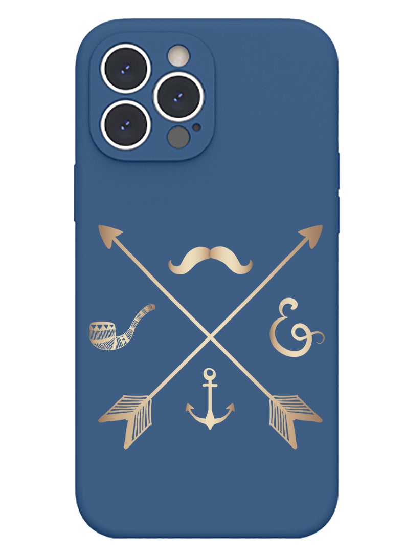 Theodor Protective Slim Fit Case Liquid Silicone Cover with Full Body Protection Anti-Scratch Shockproof Case For iPhone 14 Pro Max Blue  - Silence Speaks - Image 1