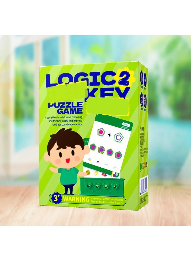 لعبة لغز المفتاح المنطقي للأطفال 2-4 ولمن هم في مرحلة ما قبل المدرسة 3-6 ساعات من أداة مونتيسوري للتدريب على التفكير والتركيز ومساعدة التعلم المبكر - Image 4