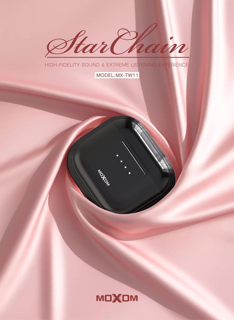 موكسوم سماعات أذن داخلية لاسلكية حقيقية مع تحكم صوتي بدون استخدام اليدين صحيح - Image 3
