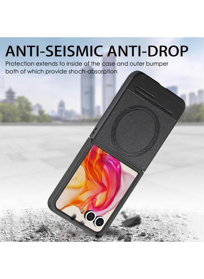 اس-توب جراب لهاتف Motorola Razr 50 Ultra مصنوع من الجلد الصناعي مع غطاء خلفي مغناطيسي - Image 4