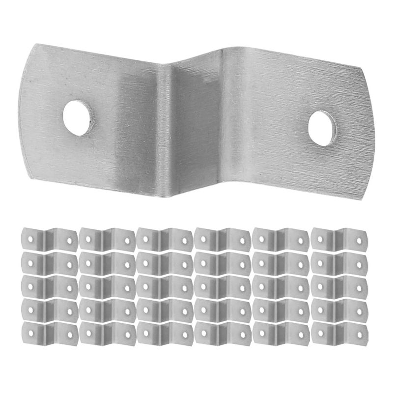 50pcs Z Shape Photo Frame Fasteners Offset Canvas Clips Tabletop Picture Framing Fasteners - Image 3