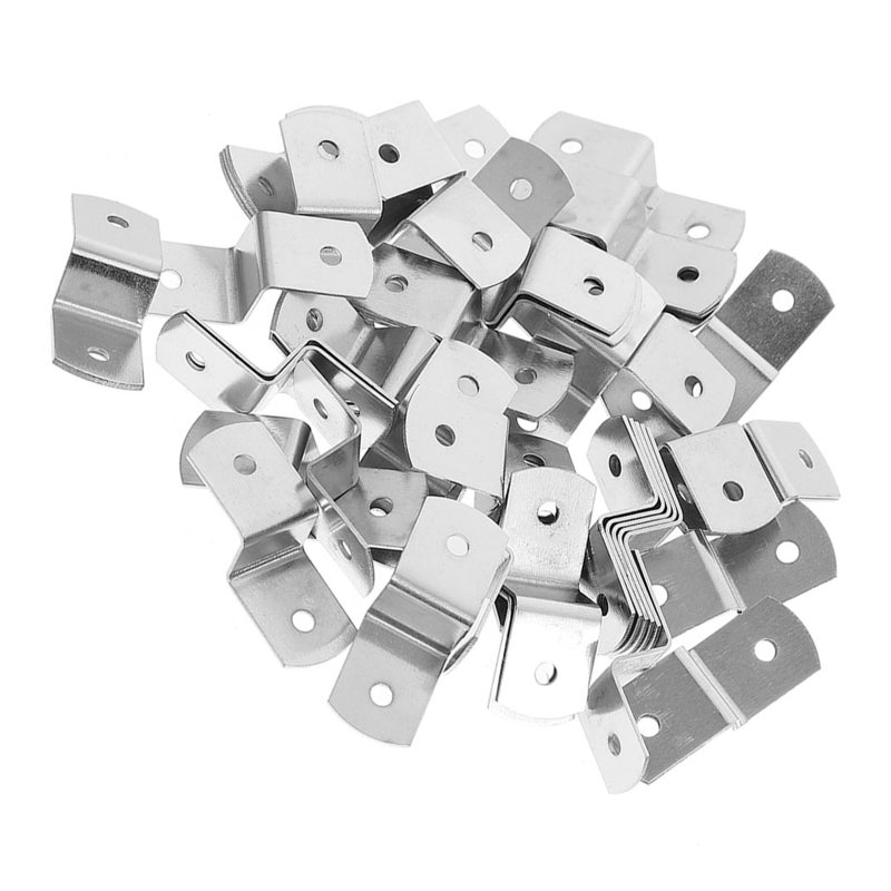 50pcs Z Shape Photo Frame Fasteners Offset Canvas Clips Tabletop Picture Framing Fasteners - Image 2