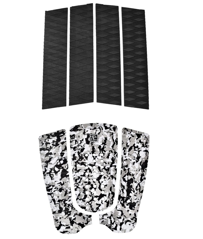 Shaka Pro EVA Surfboard Traction Pads (Front and Back) - 7 Adjustable Pieces with 3M Adhesive - Max Diamond Grip with Kicker and Arch Bar - Fits All Board Sizes - Image 1