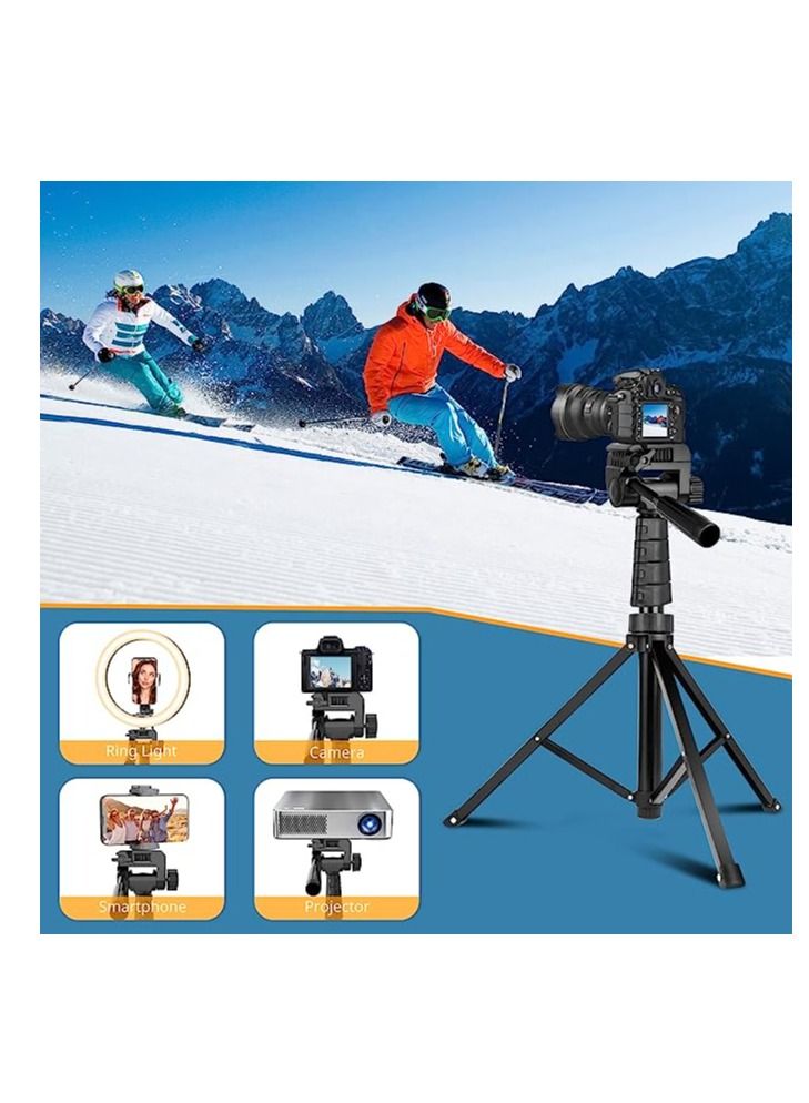 Jmary Tripod Stand With Selfie Stick Black - Image 2