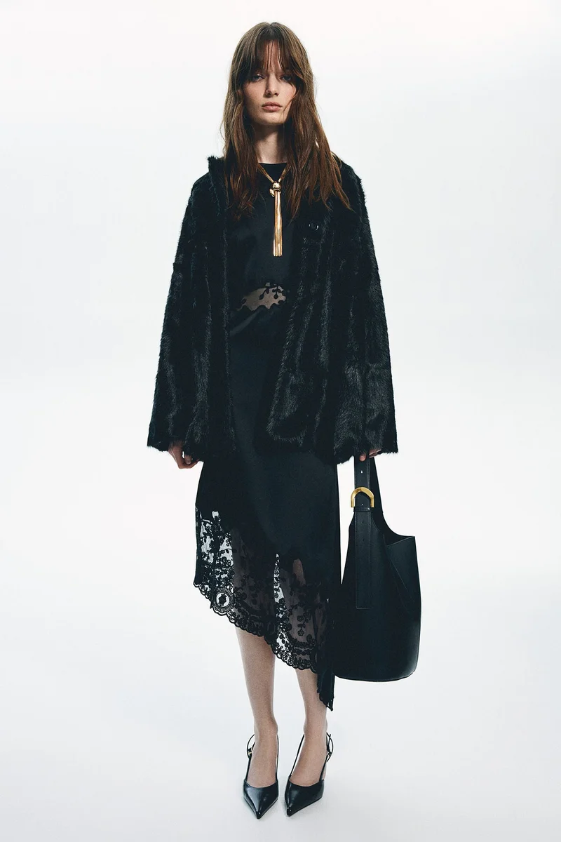 H&M Lace-inset dress