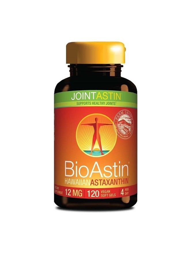 Nutrex Hawaii - Nutrex Hawaii, JointAstin with Glucosamine, BioAstin Hawaiian Astaxanthin & Boswella Extract – Powerful Joint Blend - 120 gelcaps – Vegan, Gluten-Free - Image 1