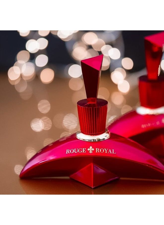 Marina De Bourbon - Rouge Royale by Princesse Marina de Bourbon | Eau de Parfum Spray | Fragrance for Women | Floral Fruity Scent with Notes of Strawberry, Lime, and Jasmine | 100 mL / 3.4 fl oz, red - Image 1