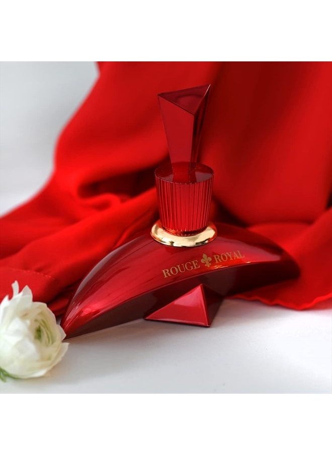 Marina De Bourbon - Rouge Royale by Princesse Marina de Bourbon | Eau de Parfum Spray | Fragrance for Women | Floral Fruity Scent with Notes of Strawberry, Lime, and Jasmine | 100 mL / 3.4 fl oz, red - Image 1