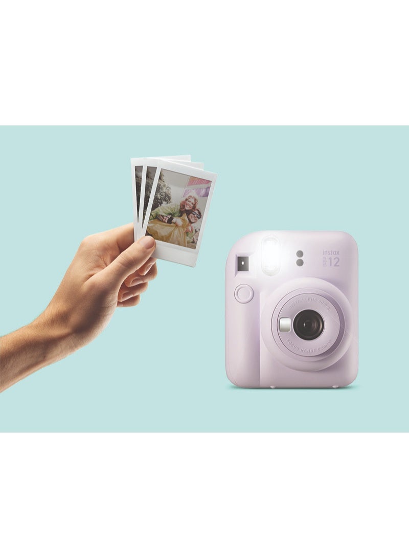 Instax Mini 12 Christmas Gift Box – Pink Instant Mini 12 Camera with Brown Case, White Mini Film, Photo Frame, Pegs and Batteries – Perfect Christmas Gift for Kids, Teens, and Adults - Image 3