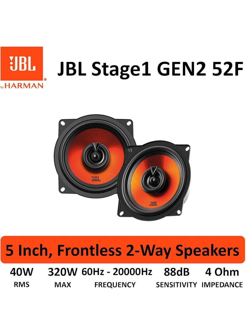جي بي إل JBL Stage1 52F سماعات سيارة 5.25 إنش ثنائية الاتجاه ضمان سنتين - Image 5