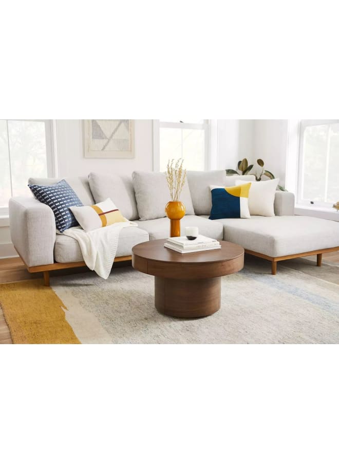Retro Modern corner sofa 281 cm - off white - Image 1