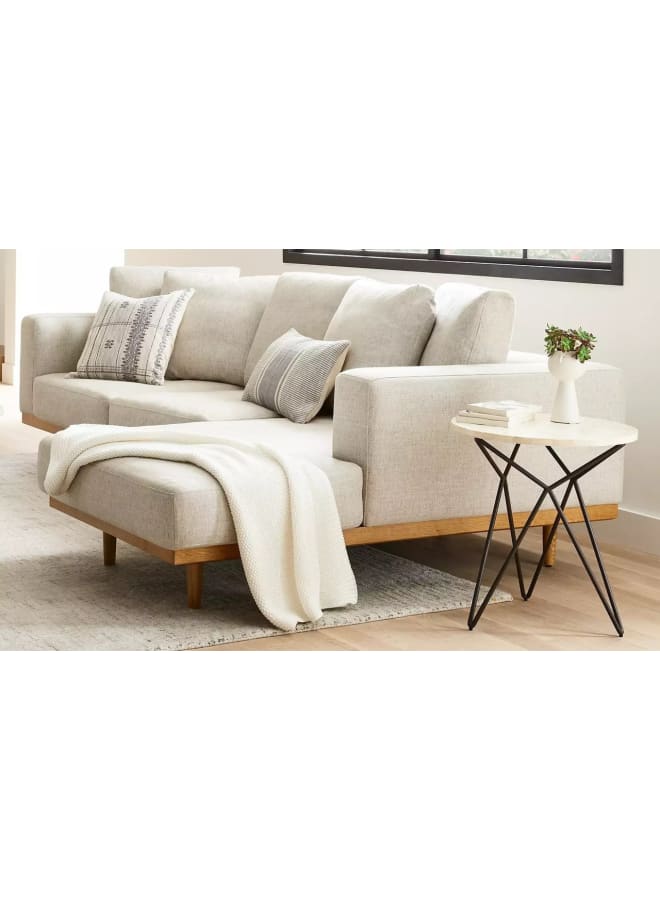 Retro Modern corner sofa 281 cm - off white - Image 2
