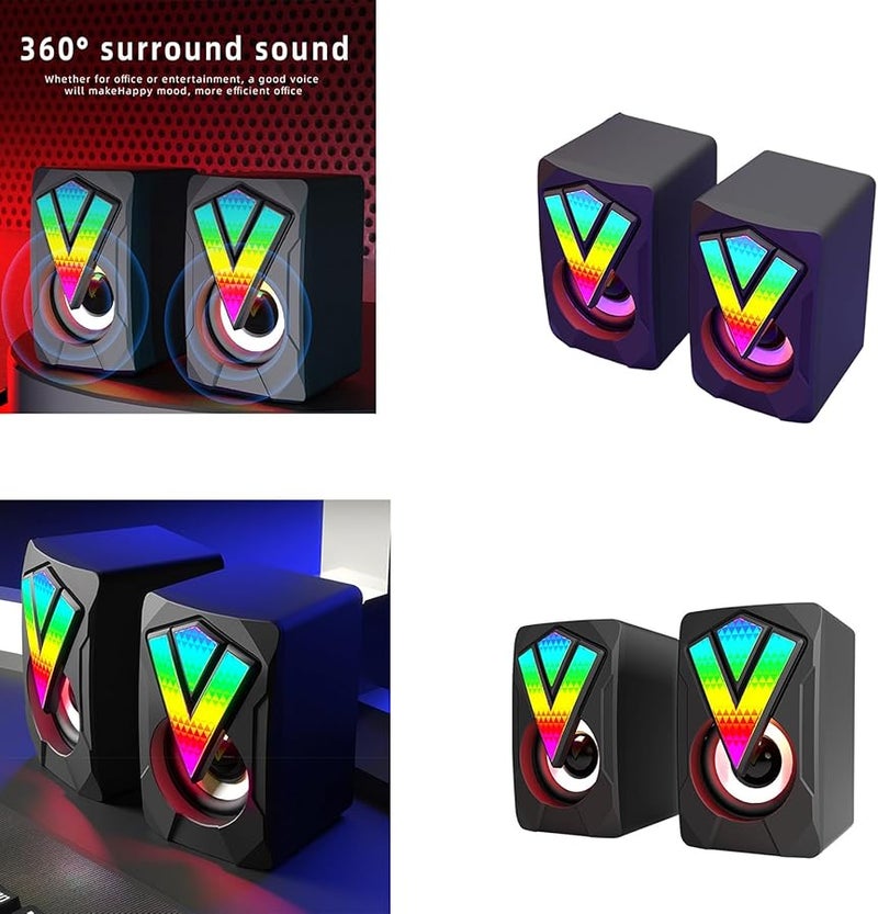 USB Powered 2.1 Channel Wired Subwoofer Soundbar with 3.5mm Input for Desktop PC - Image 3