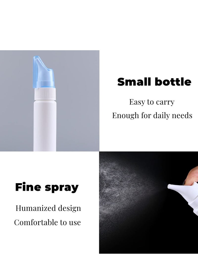 Excefore - 2 Pcs 70ML Empty Rhinitis Spray Bottle Plastic Nasal Fine Mist Spray Bottle Household Allergy Relief Refillable Nasal Spray Bottle Pump Sprayer with Cap for Infant Adult - Image 1