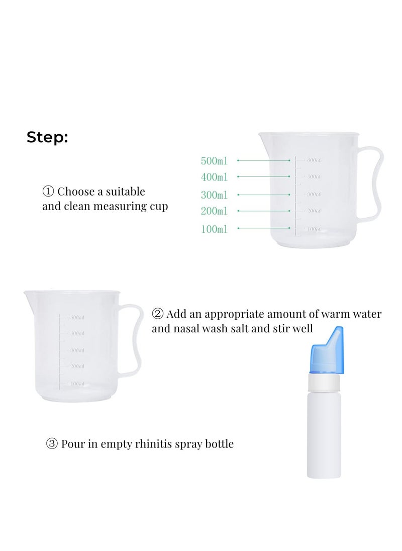 Excefore - 2 Pcs 70ML Empty Rhinitis Spray Bottle Plastic Nasal Fine Mist Spray Bottle Household Allergy Relief Refillable Nasal Spray Bottle Pump Sprayer with Cap for Infant Adult - Image 1