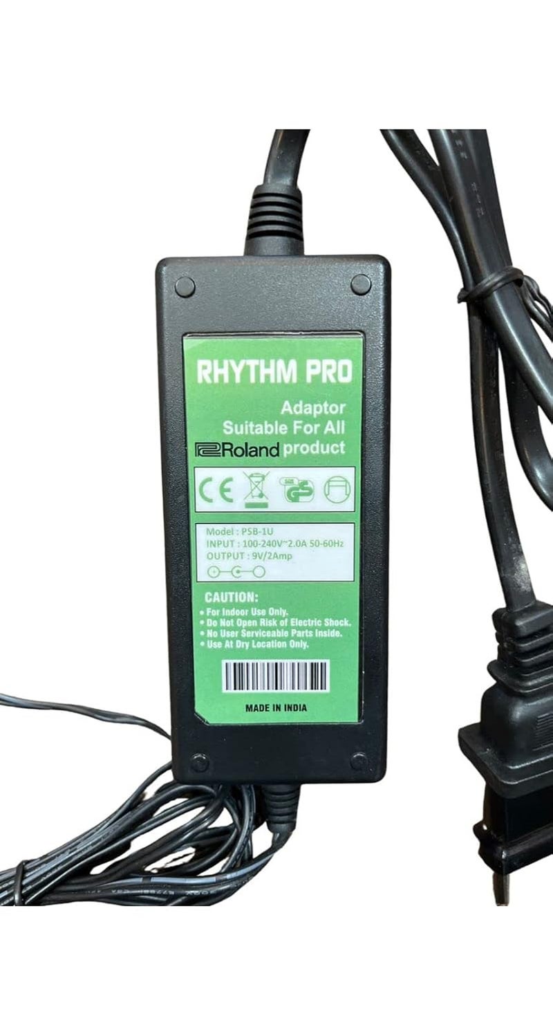 RHYTHM PRO Power Adapter for Roland Keyboards-for Roland XPS 30 Keyboards e.t.c,Black - Image 2