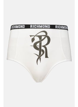 JOHN RICHMOND Men Brand Logo Pull On Brief, White  - Image 1
