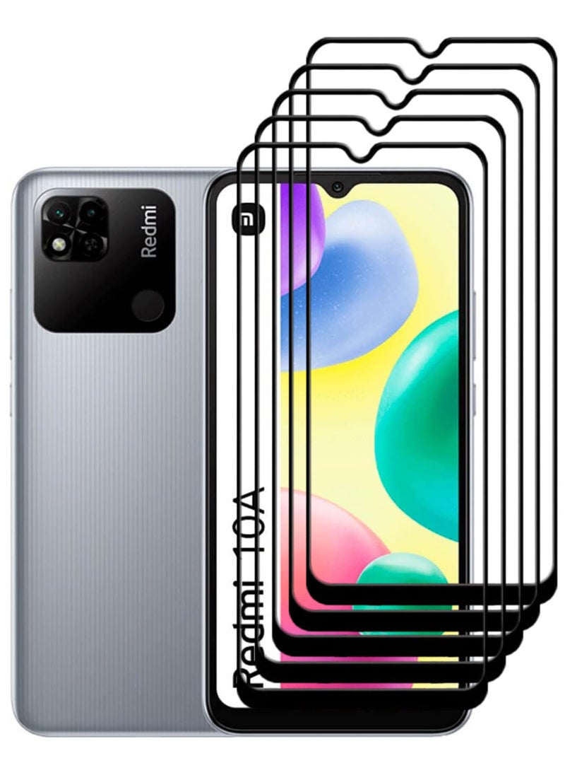 ACLIX 5 Pieces Antistatic ESD Dustproof Premium Quality High Definition Tempered Glass Screen Protector Designed For Xiaomi Redmi 10A - Image 1