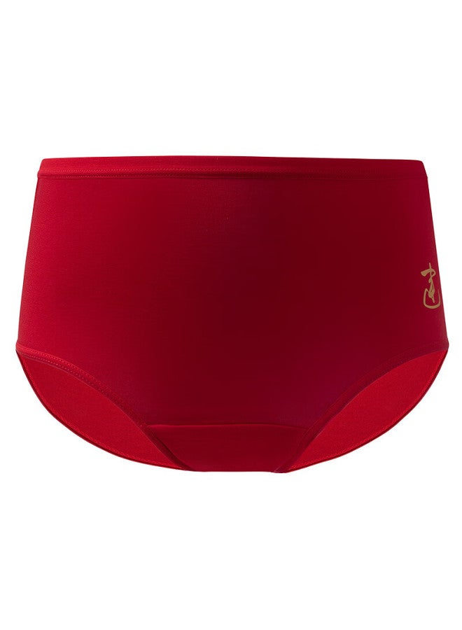 Aimer Kids Lucky Koi Girl Antibacterial New Year Red Boxer Briefs Gift Box 2-pack Size 150 - Image 1