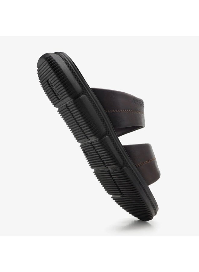 NDURE Men's Double Strap Slide Sandals, Casual Open Toe Slip-On - Image 4