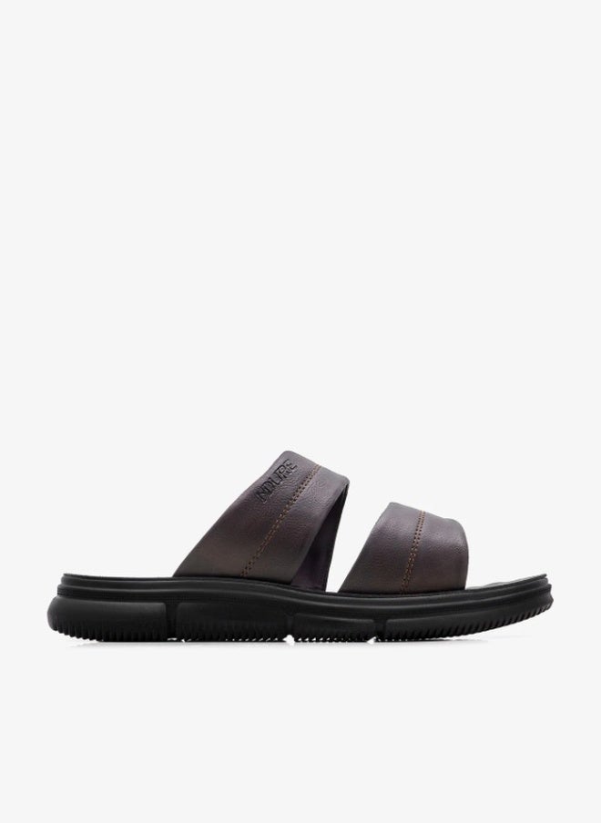 NDURE Men's Double Strap Slide Sandals, Casual Open Toe Slip-On - Image 1