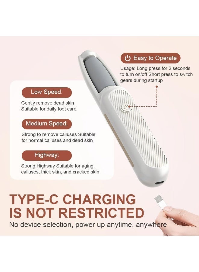 Electric Callus Remover File callus Remover for Feet  Pdicure Tool Foot care Foot File- 2 Rollers Included, IPX7 Fully Waterproof - Image 5