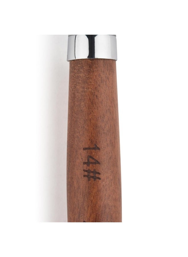 Rolabling - Nail Brush Kolinsky Sable Acrylic Nail Art Brush Professional Red Wooden Nail Brush (14) - Image 1