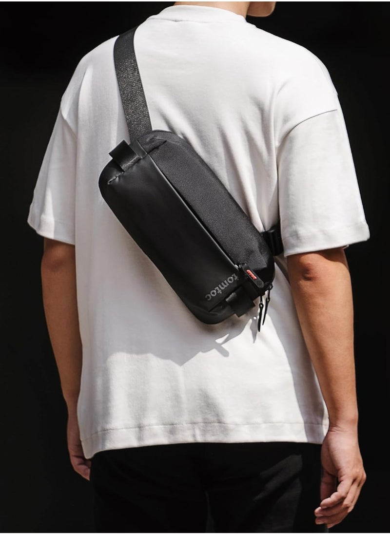 Tomtoc - Explorer-T21 Crossbody Bag for Men Women Small Backpack Lightweight Modern Water Resistant Shoulder Bag for Hiking Travel Work Gym Sports - Image 1