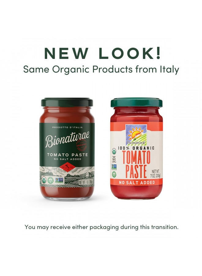 bionaturae Bionaturae Organic Tomato Paste - No Salt Tomato Paste, Tomato Paste in a Jar, Keto Friendly, Non-GMO, USDA Certified Organic, No Added Sugar, No Added Salt, Made in Italy - 7 Oz, 12 Pack  - Image 1